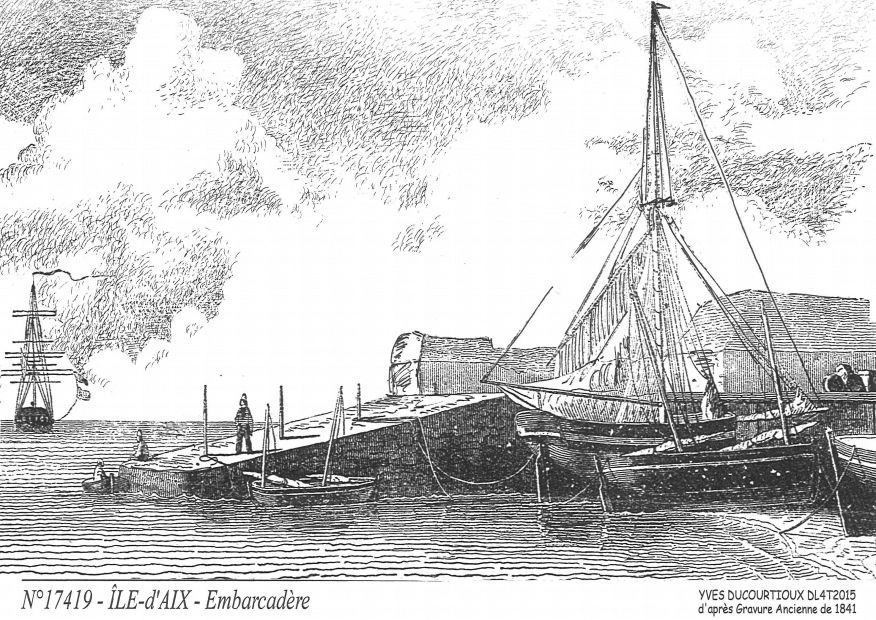 N 17419 - ILE D AIX - embarcadre
